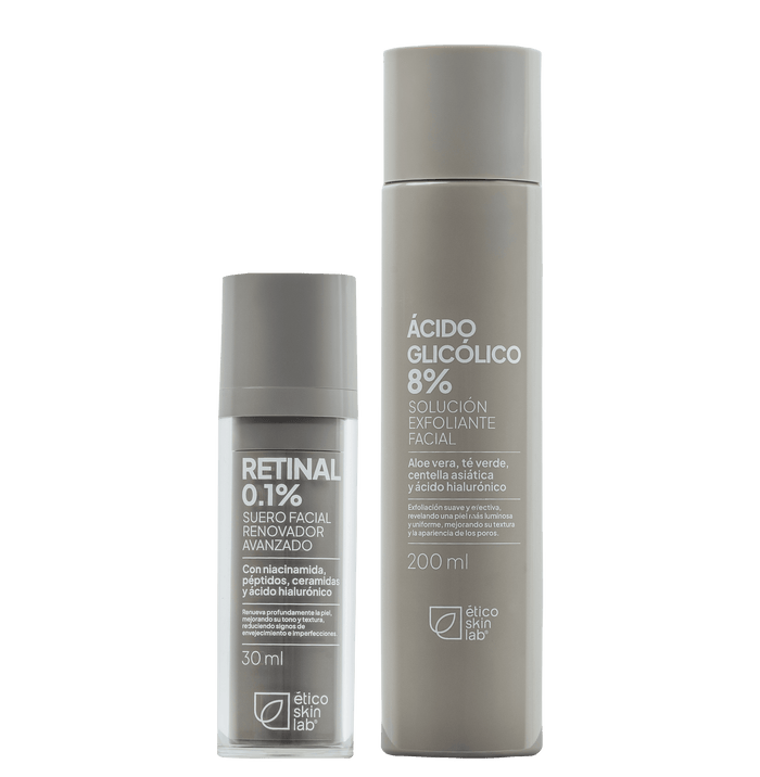 Kit Renovador (Retinal al 0.1% + Ácido Glicólico al 8%)