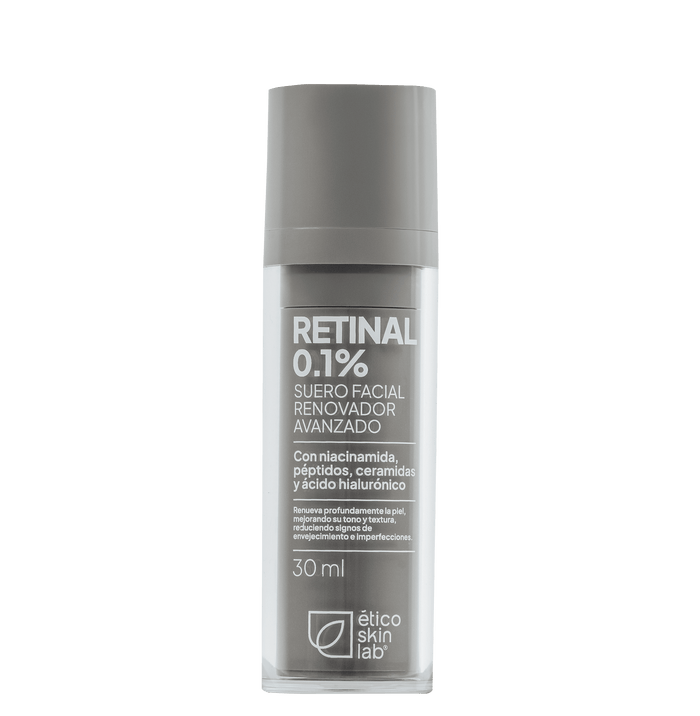 Retinal 0.1% Suero Renovador Avanzado con Niacinamida y Péptidos (30ml) | Ético Skin Lab
