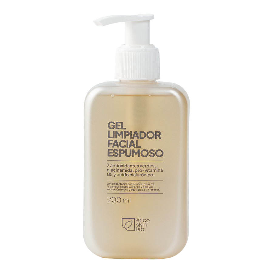 Gel Limpiador Espumoso con Niacinamida + 7 Antioxidantes Verdes (200ml) | Ético Skin Lab