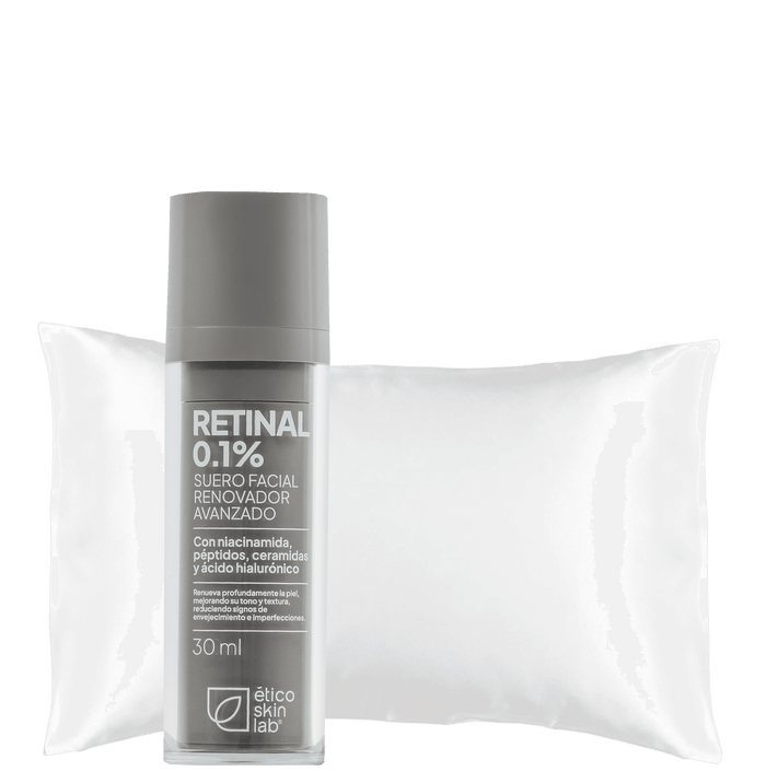 Kit Antiedad Avanzado (Retinal al 0.1% + Funda 100% Satín)