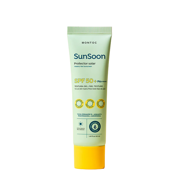 Protector Solar en Gel con Niacinamida y Péptidos SPF 50+ PA++++ SunSoon Montoc (50ml)